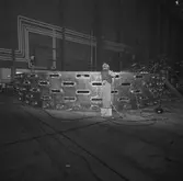 Arbete med masung till ssb skrovhallen