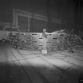 Arbete med masung till ssb skrovhallen