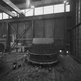 Arbete med masugn till SSAB i skrovhallen