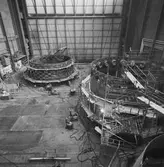 Arbete med masugn till SSAB i skrovhallen