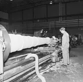 Svarvning av kanonrör till Marin museet 