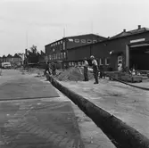 Nedläggning av El kabel vid dockorna