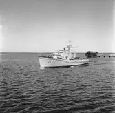 M 63 under gång till sjöss (provtur)