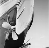 Oljepråmen Bersek bottenbehabdling skrovsekt.