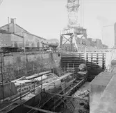 U 4 i docka 5 lyft av sektion