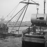 Ub U 4 i docka sektion till skrovet (lyft)