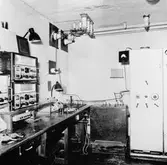 Telesekt. radiostationen Notholmen ext o int repro från färgkop.