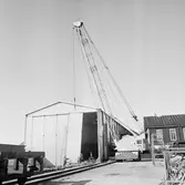 Sjösättning bordlyftning av gavel på minsv.skjulet