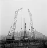 Ubåten Aborren lyft i docka (Motorn)