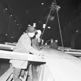 Tankbåt nyb. 295 uppläggning på bädden