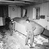 Karlskronakryssaren under byggnad repro