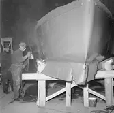 Karlskronakryssaren under byggnad