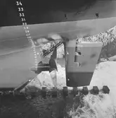 Oscarsdockan uppdockning av civil båt