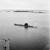 Ubåten Gripen från kran nr 14