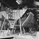 Tankbåt (nyb. 295) under byggnad