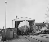 Träminsvepare utbogsering från båtskjul