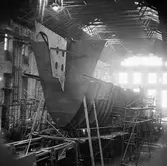 Tankbåt (nyb. 295) under byggnad