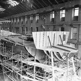 Tankbåt (nyb. 295) under byggnad