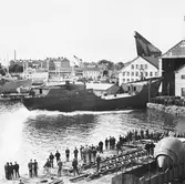 Tankbåten (nr 357) sjösättning