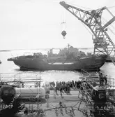 Tankbåten (nr 357) sjösättning