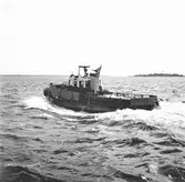 Bogserbåten passopp till sjöss