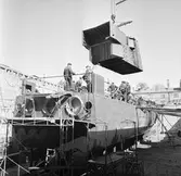 Lyft av däckhus till T 124