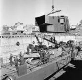 Lyft av däckhus till T 124