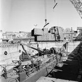 Lyft av däckhus till T 124