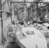 Segelbåten Viggen i platsverkstan