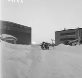 Snöstorm på varvet