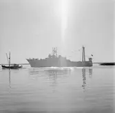 Östtyskt båt avgång från varvet