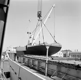 Lyft av akterstäv till M.S Gran