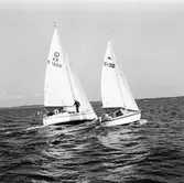 Segelbåten Viggen och L 32 till sjöss 