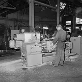 Nya maskiner svarv i art. verks. P