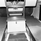 Motor ombord på segelbåten Viggen