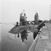 Ubåtar vid verkstadspiren