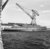 Minfartyget Älvsborg vid verkstadskajen