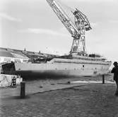 Minfartyget Älvsborg vid verkstadskajen