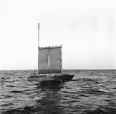 Målbåt under bogsering