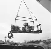 Lyft av motor till minstav