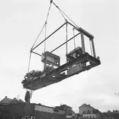 Lyft av motor till minstav