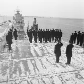 Inmönstring på minfartyget Älvsborg