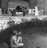 Alice Babs och Bengt Hallbergs kvartett på Sollidenscenen, Skansen.