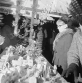 2:a Advent Skansens julmarknad. Marknadsstånd.