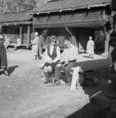 Korgflätning. Moragården, Skansen.