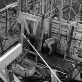 Nya Länsmuseet i Jönköping under uppbyggnad.