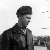 Nya Länsmuseet i Jönköping under uppbyggnad. Montör Stenberg.