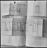 Åkerö, slott, interiör, Bettna socken, Södermanland.