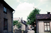 Bäckgatan norrut igenom Båtsmansbacken, 1956.