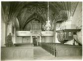 Tortuna sn, Västerås kn.
Tortuna kyrka 1942, kyrkorummet från koret.